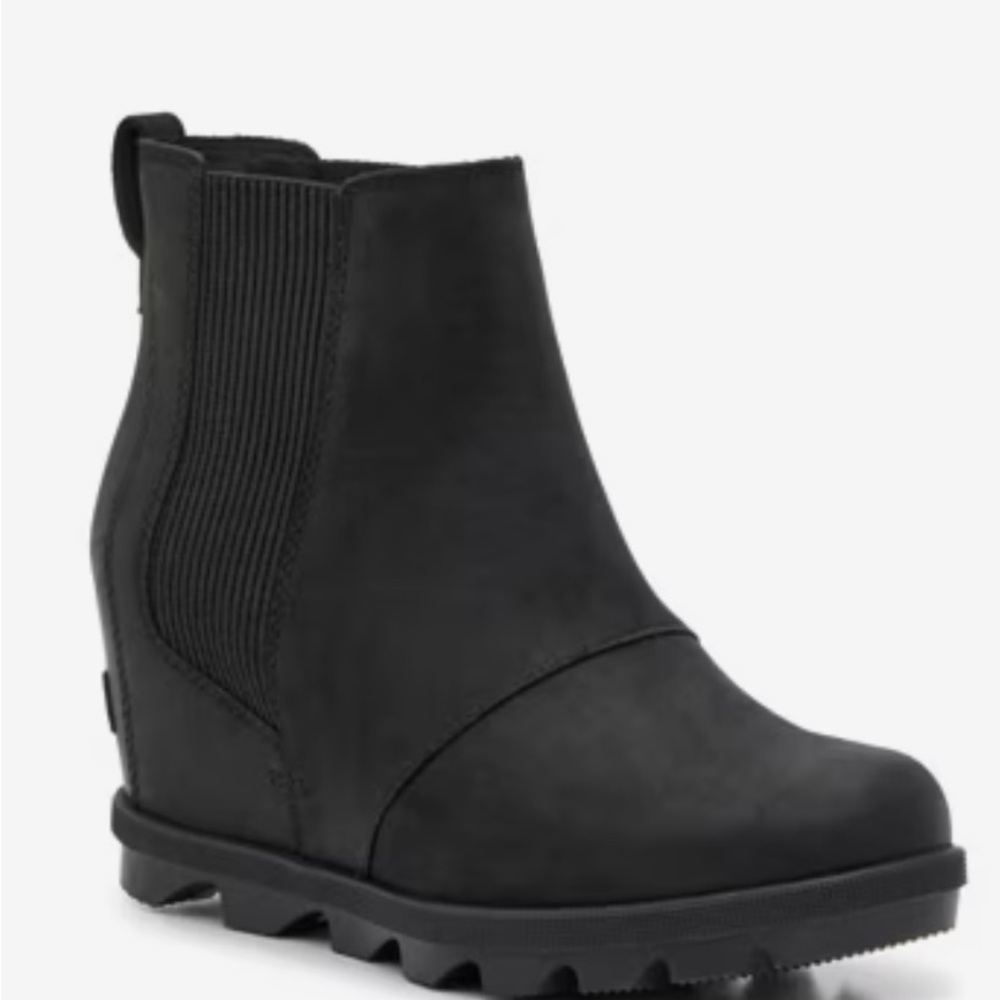 Sorel Joan Rhapsody Chelsea Women's Black Wedge Boots